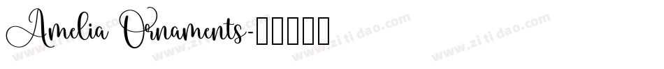 Amelia Ornaments字体转换